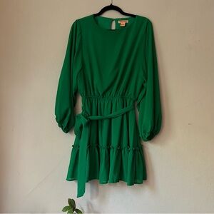 Flying Tomato long sleeve dress with ruffled hem Size L